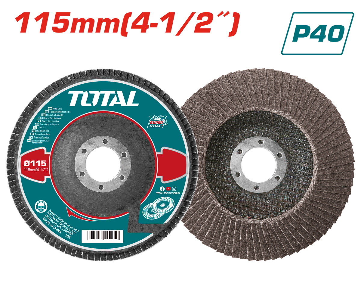 Flapper disc P40 TAC631151 – Total Tools Online Flapper disc P40 TAC631151 – Total Tools Online