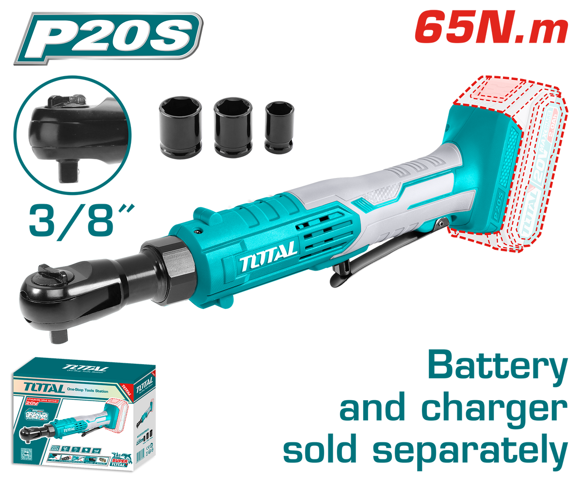Lithium-Ion drive ratchet 20V 65Nm TDRLI2060151 – Total Tools Online