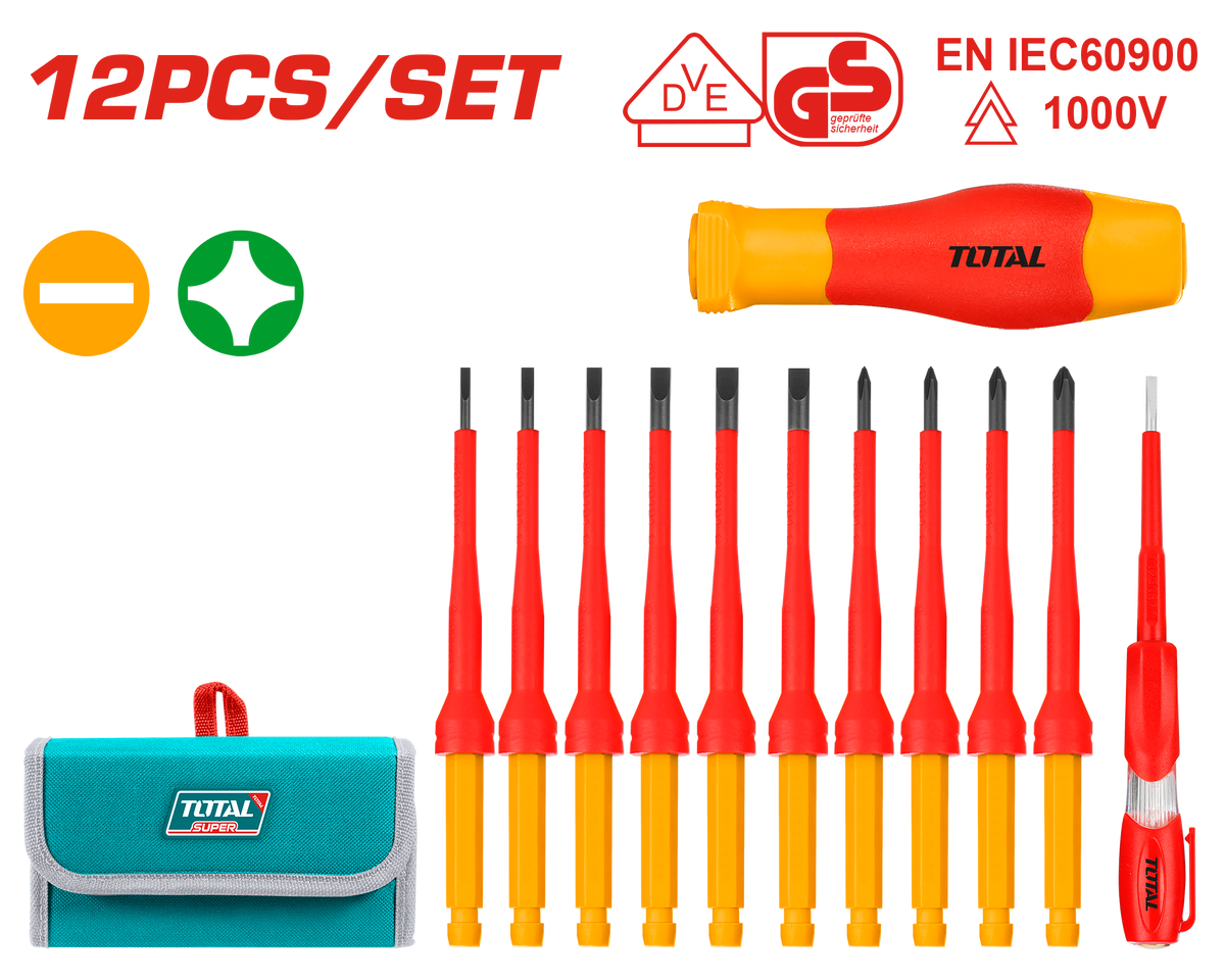 その他 shal taikoller 12 Pcs Interchangeable Insulated Screwdriver Set THKISD1201