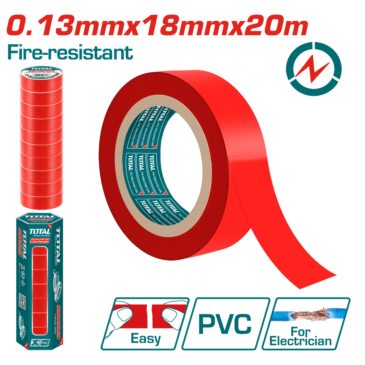 PVC Insulating Tape 18mm X 20m THPET – Total Tools Online
