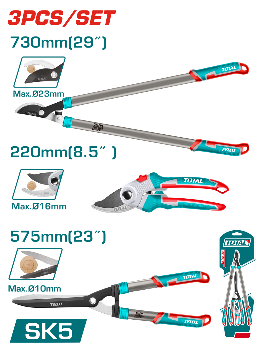 3 Pcs garden shears set THT1576033 – Total Tools Online