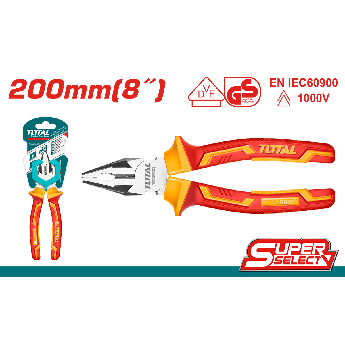 Insulated Combination Pliers 200mm THTIP2181 – Total Tools Online