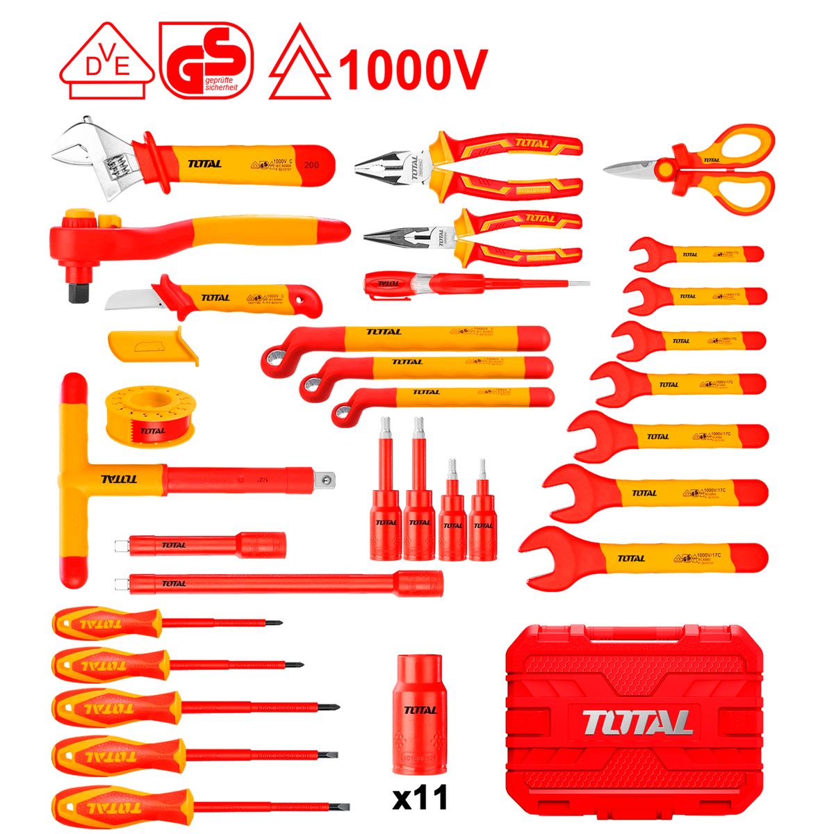 41PCS Insulated Hand Tools Set THKITH4101 – Total Tools Online
