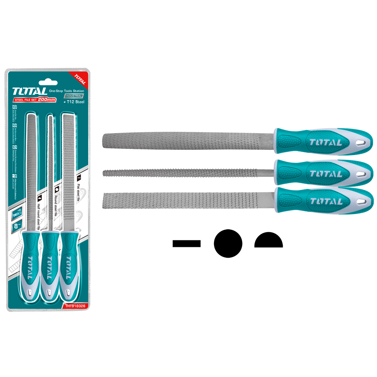 3pcs Wood File Set 200mm THT918326 – Total Tools Online