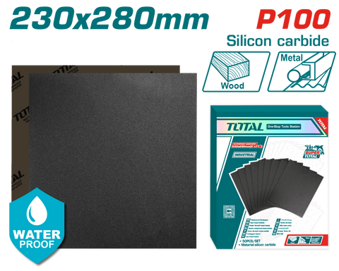 Waterproof Sandpaper P100 Single sheet TAC010016
