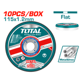 Abrasive Metal & Inox Cutting Disc 115mmx1.2mm 10pc Set TAC2211155