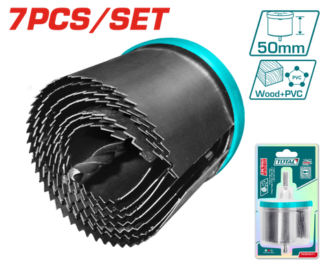 Hole saw set 26, 32, 38, 45, 50, 56, 63mm TACSH3071