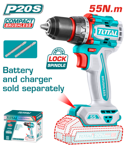 Compact Brushless Cordless Drill 13mm 55N.m TDLI205581