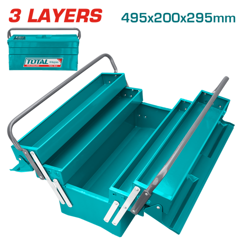 Total Tool Box 3 Layers Size 495mm x 200mm x 290mm  THT10701