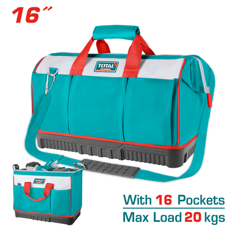 16'' Tools Bag with reinforced base. THT16163