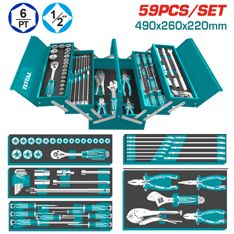 59 Pcs Tool Chest Set THTCS12591