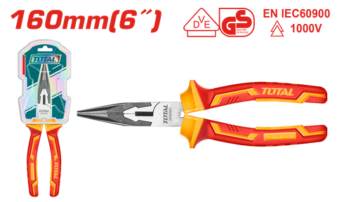Insulated long nose pliers 160mm THTIP2361