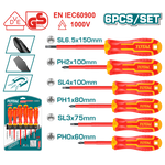 6 Pcs Insulated Screwdriver Set THTIS566