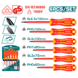 6 Pcs Insulated Screwdriver Set THTIS566