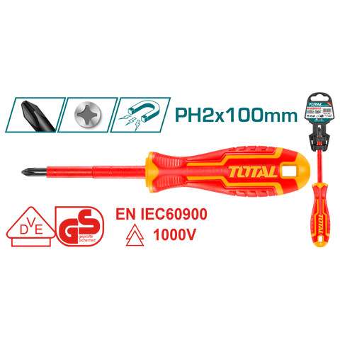 Insulated Screwdriver (PH2×100) THTISPH2100