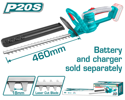 Cordless hedge trimmer 20V 460mm THTLI20018
