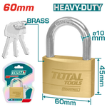 Heavy Duty Brass Padlock (60mm) TLK32602