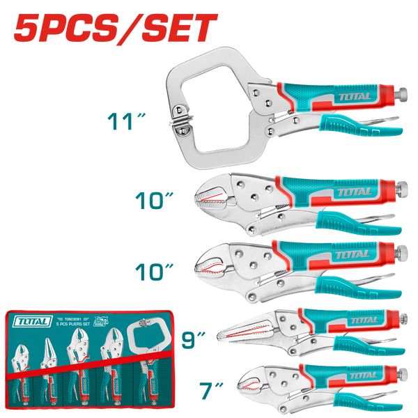 5 Pcs Vice Grip Pliers set TOS23091 – Total Tools Online