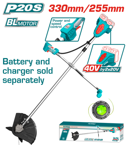Cordless string trimmer and brush cutter 40V TSTLI20018