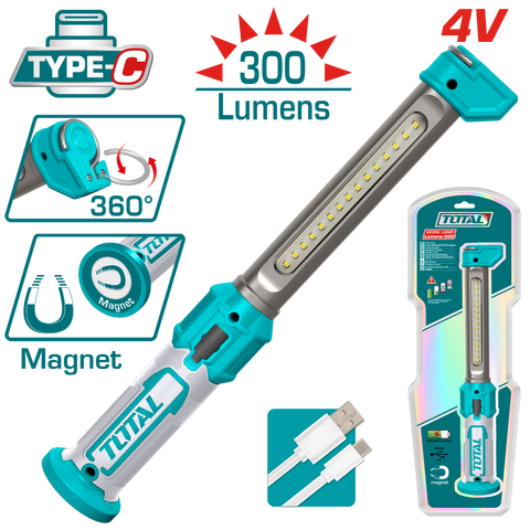 Cordless work lamp Li-polymer rechargeable battery 3.5W TWLI043006