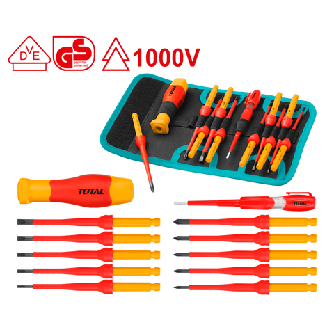 12 Pcs Interchangeable Insulated Screwdriver Set THKISD1201