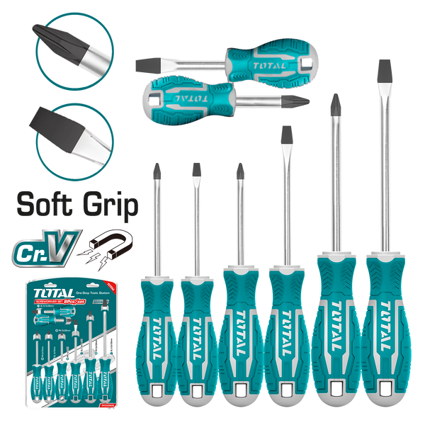 8 Pcs Screwdriver Set THT250608 – Total Tools Online