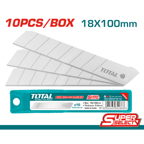 10 Pcs 18mm Snap-off blades set (THT519112)