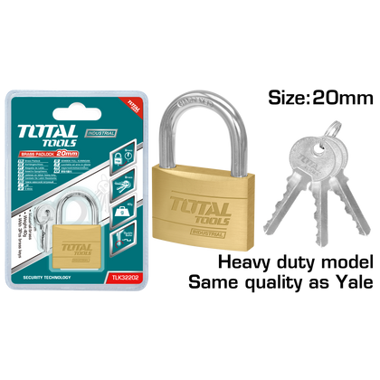 Heavy Duty Brass Padlock (20mm) TLK32202